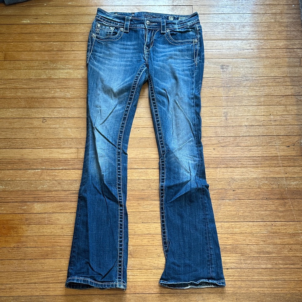 Miss Me Dark Blue Boot Cut Jeans